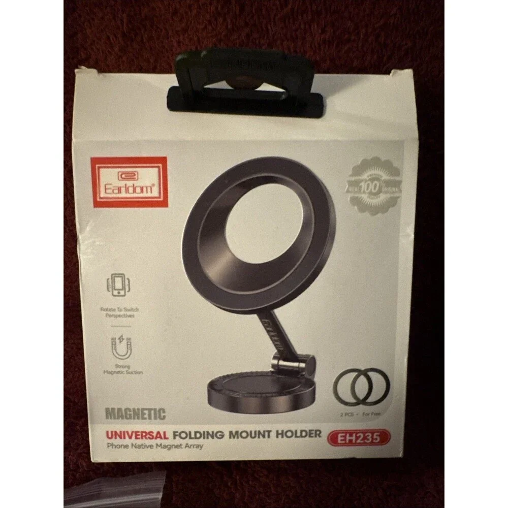 Earldom Universal Folding Mount Holder EH235 Magnetic Mount New Open Box